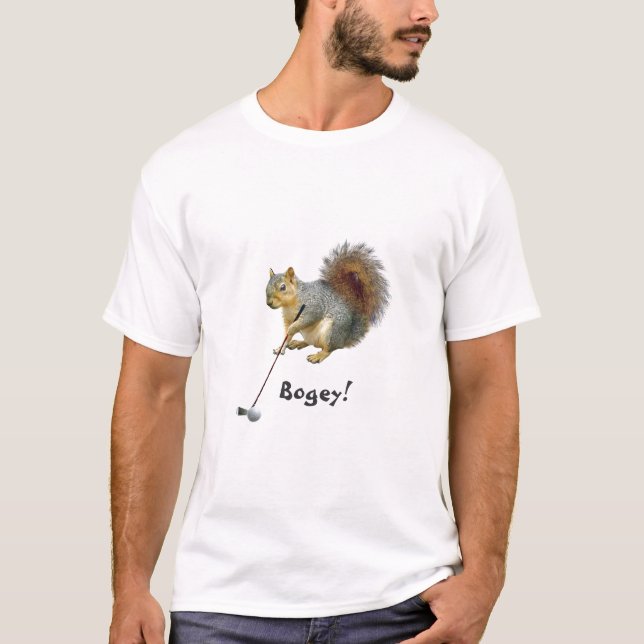 Golfing Squirrel T-shirt (Front)