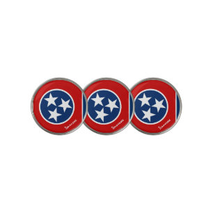 Golfing Tennessee & Flag /Golf Ball Marker USA