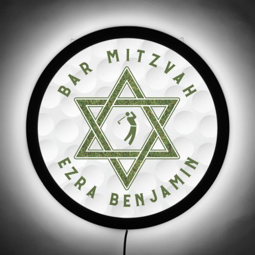 Golfing Theme Golf Bar Mitzvah LED Sign