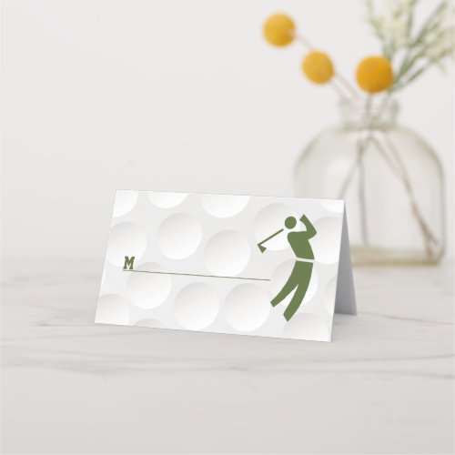 Golfing Theme Golf Bar Mitzvah Place Card