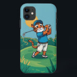 Golfing Tiger Cartoon Mobile Case<br><div class="desc">Add a playful touch to your phone with this vibrant mobile case featuring a cheerful cartoon tiger swinging a golf club under the sun. Perfect for golf enthusiasts, animal lovers, and anyone who enjoys fun, sporty designs. This durable case offers both protection and personality, making your device stand out in...</div>
