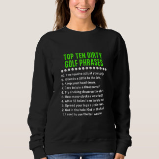 Golfing Top Ten Dirty Golf Phrases Gag Golf Player