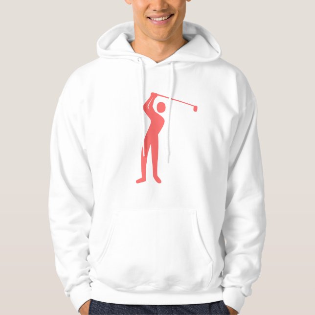 Golfing - Tropical Pink Hoodie (Front)