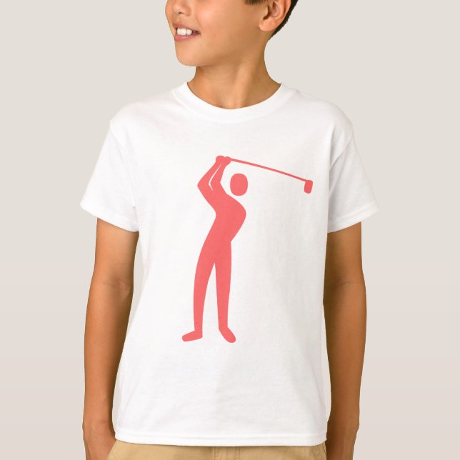 Golfing - Tropical Pink T-Shirt (Front)