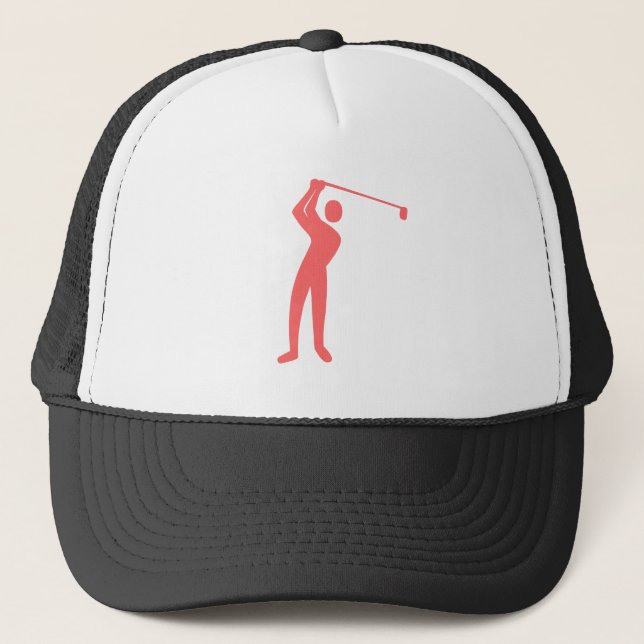 Golfing - Tropical Pink Trucker Hat (Front)