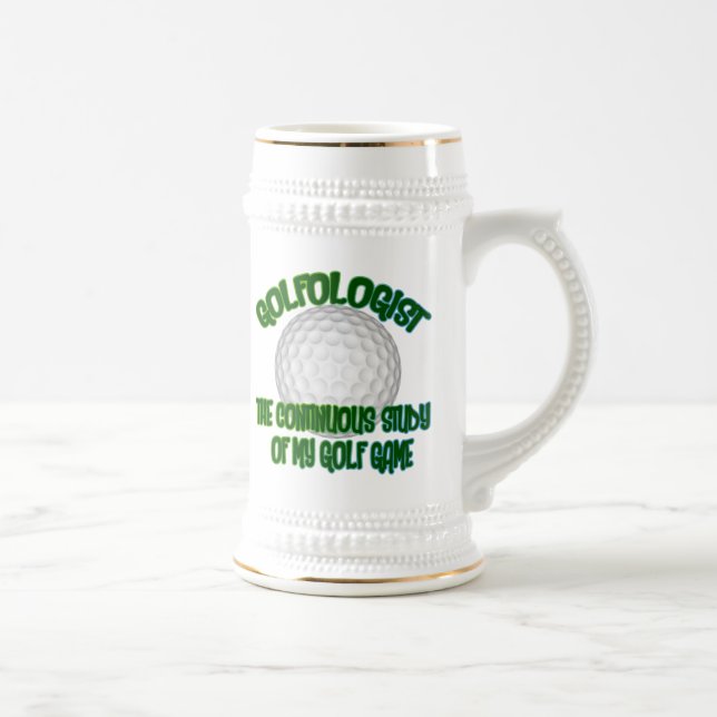 Golfologist Beer Stein (Right)