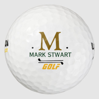 golfplayer initial/name custom monogram golf balls
