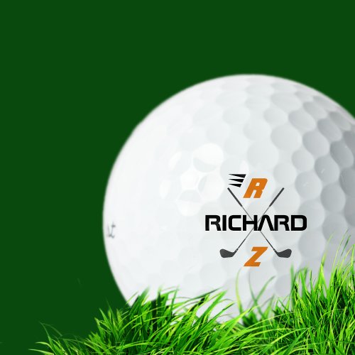 golfplayers name monogram golf balls