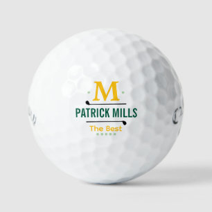 Golfplayers Simple Modern Monogram Golf Balls
