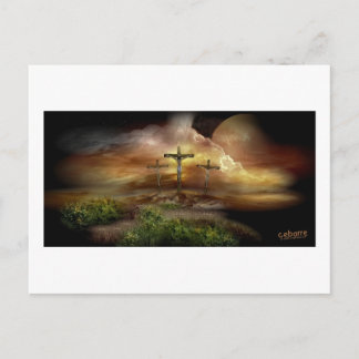 Golgotha by Cebarre Postcard