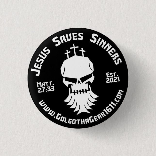 GolgothaGear1611 Logo Button (Front)