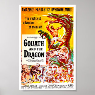 Goliath and the Dragon Vintage Movie Poster