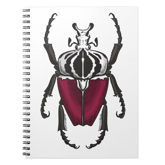 Goliath beetle notebook (Front)