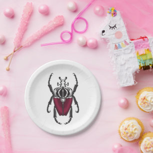 Goliath beetle paper plates