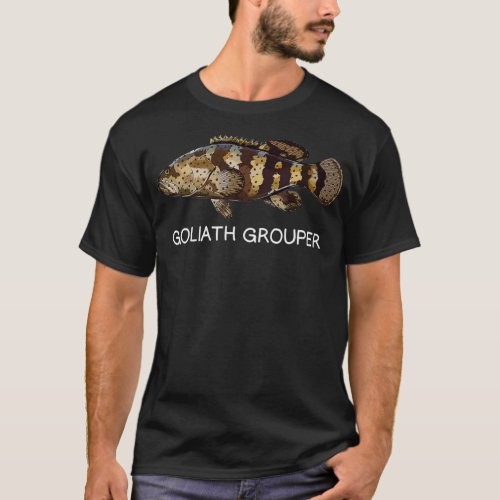 Goliath Grouper Saltwater Game Fish  T_Shirt