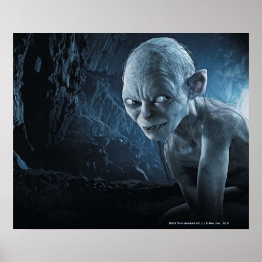 Gollum in Cave Poster | Zazzle
