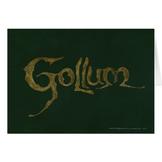 GOLLUM™ Name - Textured Cards (Front Horizontal)