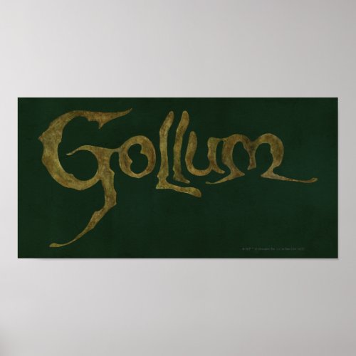 GOLLUM Name _ Textured Poster