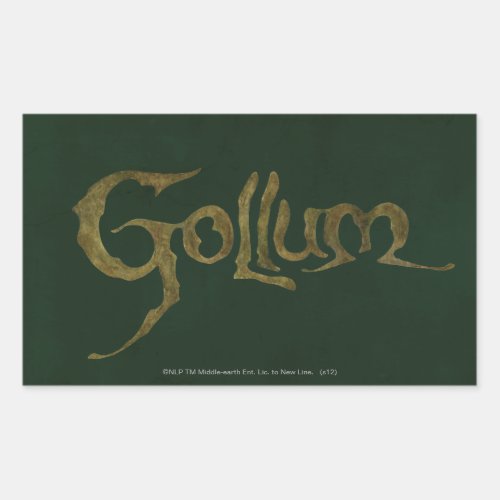 GOLLUMâ Name _ Textured Rectangular Sticker