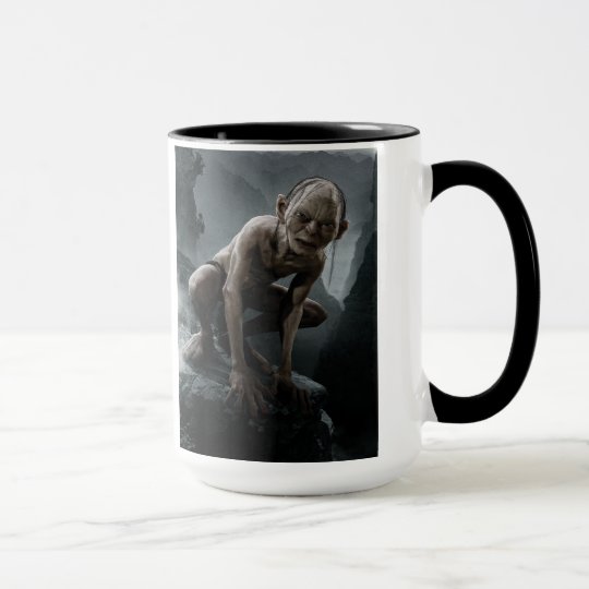 Gollum on a Rock Mug