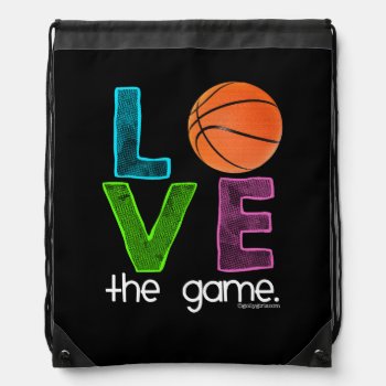 Golly Girls: Basketball - Love The Game Drawstring Bag by GollyGirls at Zazzle
