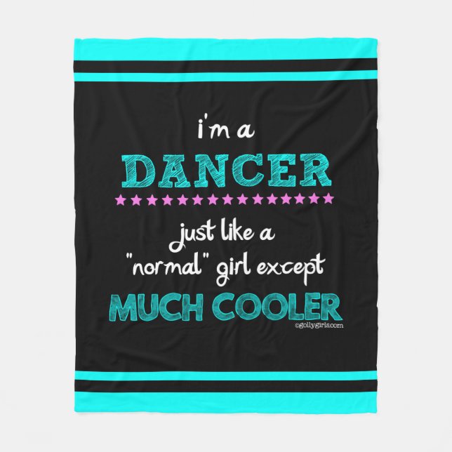Golly Girls - I'm A Dancer Fleece Blanket (Front)