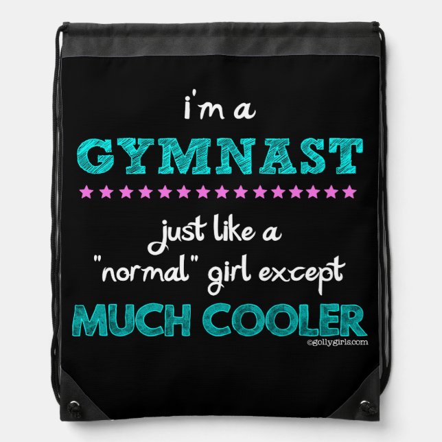 Golly Girls - I'm a Gymnast Drawstring Bag (Front)