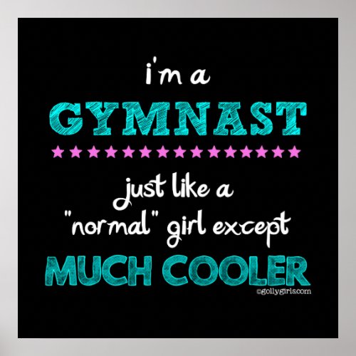 Golly Girls _ Im a Gymnast Poster