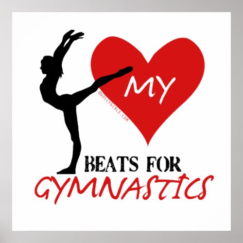 Golly Girls _ My Heart Beats for Gymnastics Poster