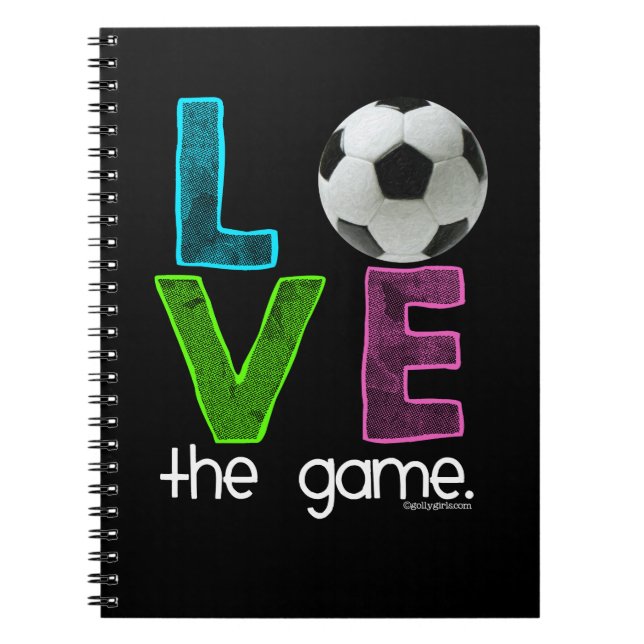 Golly Girls: Soccer - Love the Game Notebook (Front)