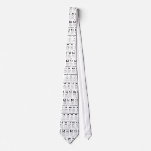 Golovin_Sivtsev Table Visual Acuity Test  Exam Neck Tie