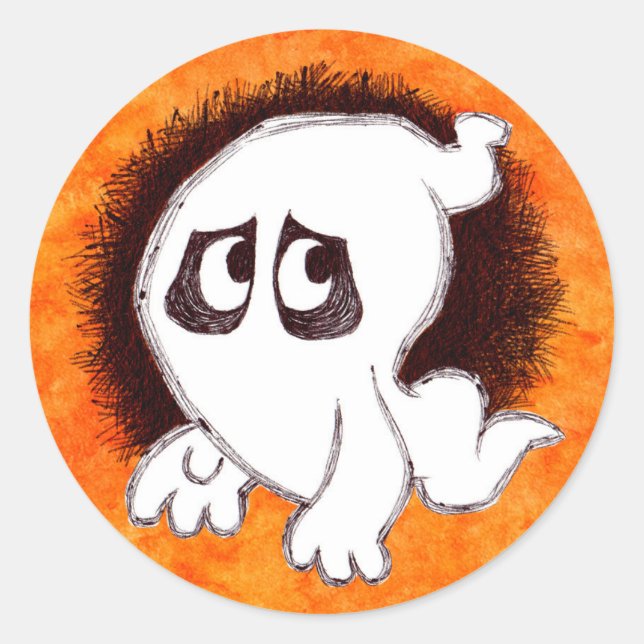 Gomer the ghost sticker (Front)