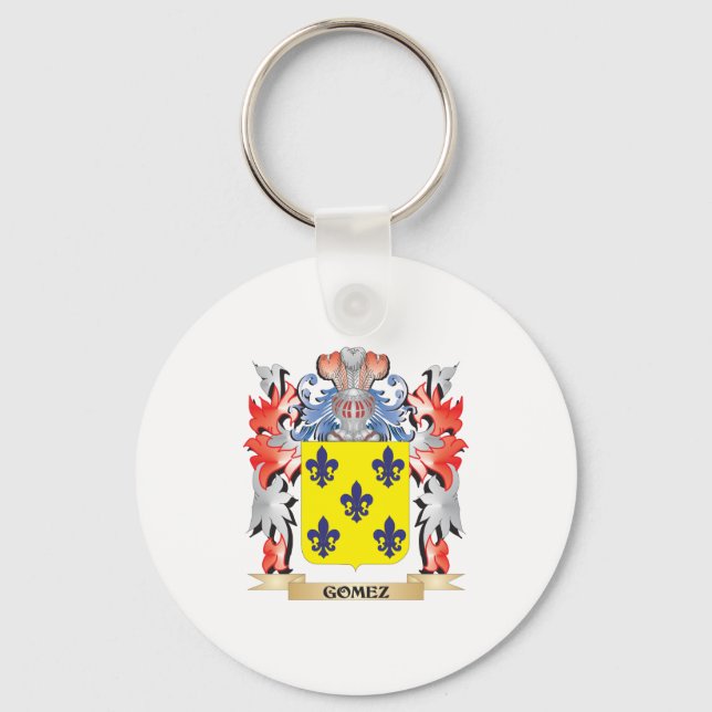 Gomez Coat of Arms - Family Crest Keychain (Front)