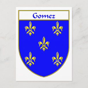 Gomez Coat of Arms/Family Crest Postcard