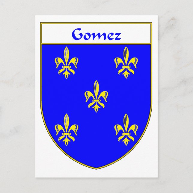 Gomez Coat of Arms/Family Crest Postcard (Front)