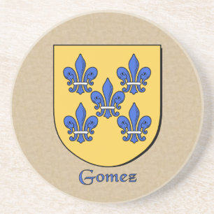 Gomez Heraldic Shield Sandstone Coaster