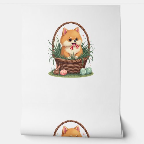 Gomi's Easter Mess Vintage Cute Easter Dog Vector  Wallpaper