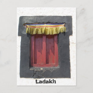Gompa window, Leh, Ladakh, India Postcard