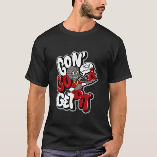Gon' Go Get It Tee To Matching High OG Patent Bred (Front)