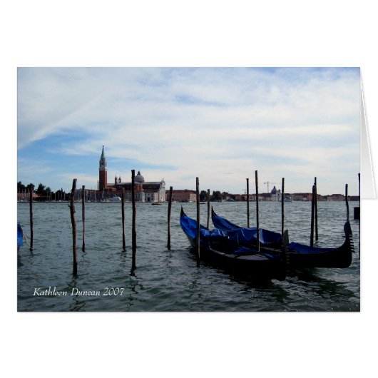 Gondalas in venice cards (Front Horizontal)