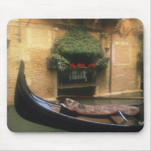Gondola and Restaurant, Venice, Veneto, Italy Mouse Pad