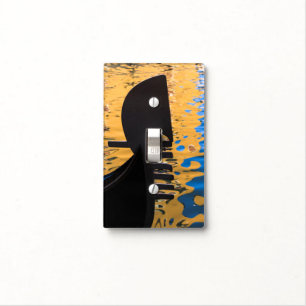Gondola and water ripples, Italy Light Switch Cover