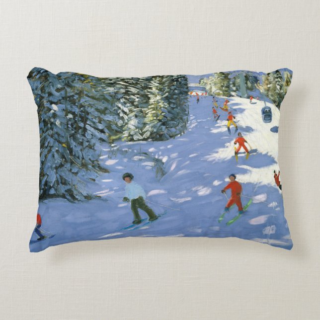 Gondola Austrian Alps 2004 Accent Pillow (Front)