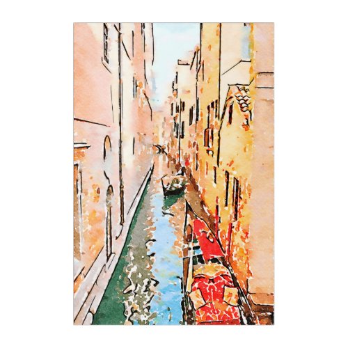  Gondola Canal Venice Venezia Italian AP12 Acrylic Print