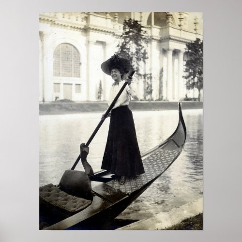 Gondola Girl 1904 St Louis Exposition Poster