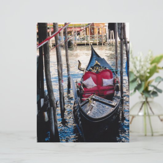 Gondola in Venice Italy (Standing Front)