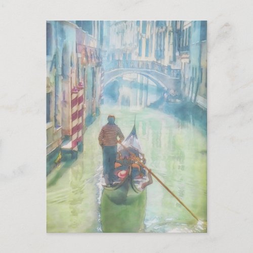 Gondola in Venice Italy Postcard