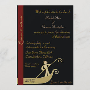 Gondola - Love is in the air Invitation