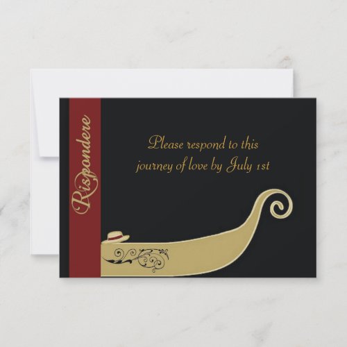 Gondola - Love is in the air RSVP Custom Invite