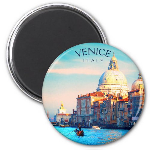 Gondola On Grand Canal _ Venice Italy Magnet